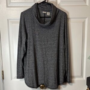 Max Studio Charcoal Cowl Neck Sweater Sz 1X New with Tags